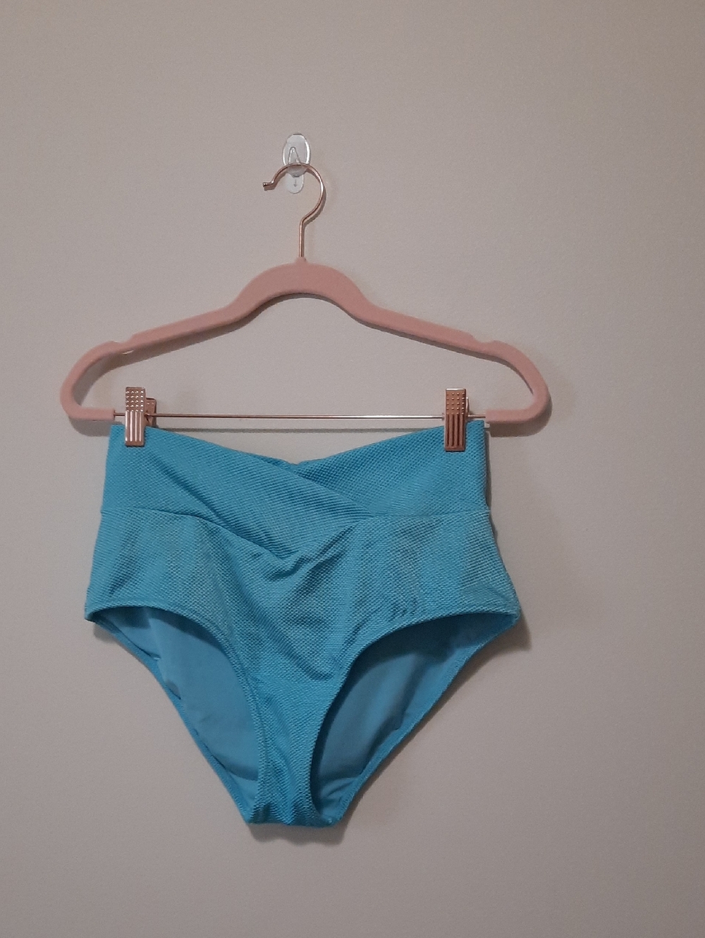 aerie Blue High-Waist Bikini Bottoms